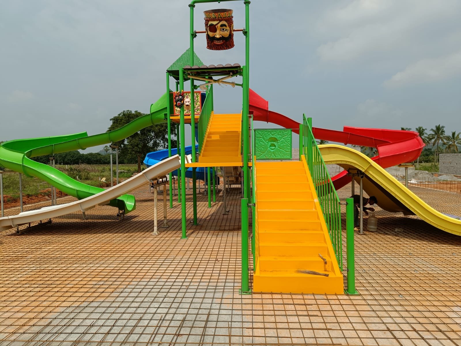 Water park slides